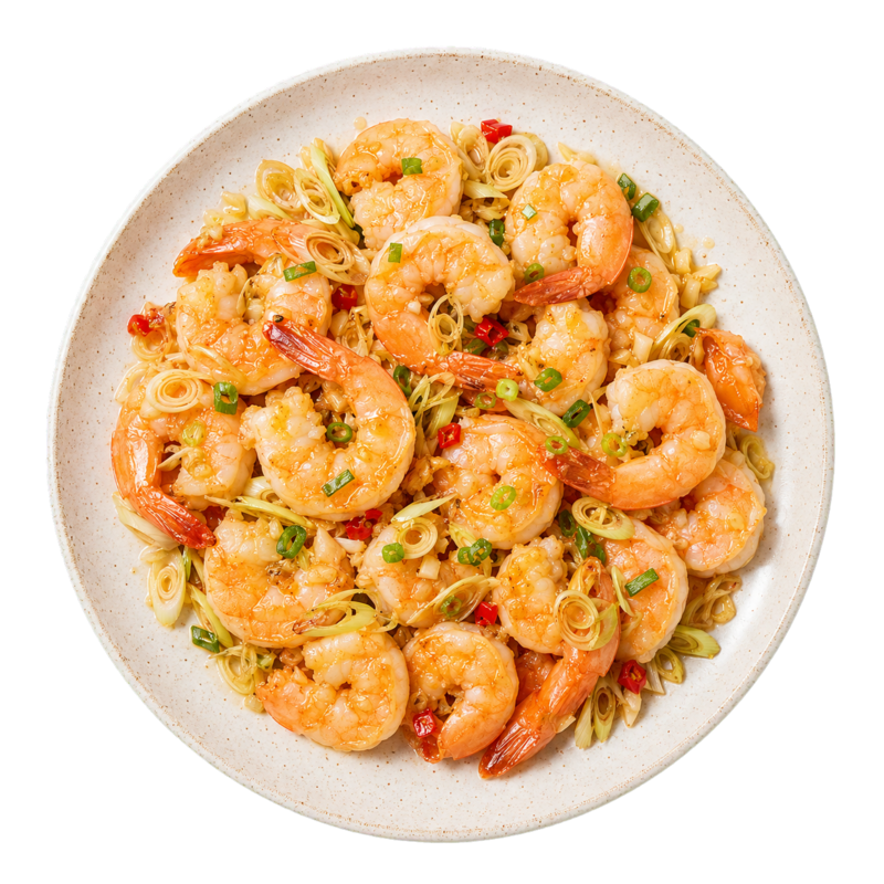 crevettes citronnelle