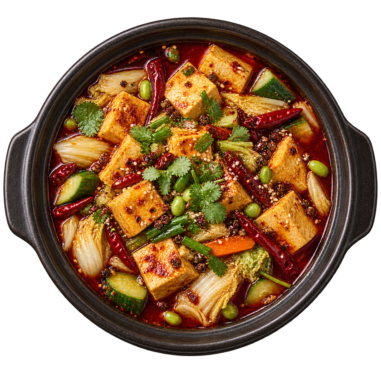 Marmite tofu piments Sichuan